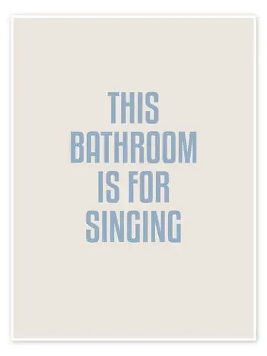 This Bathroom Is For Singing de Typobox Editors Choice