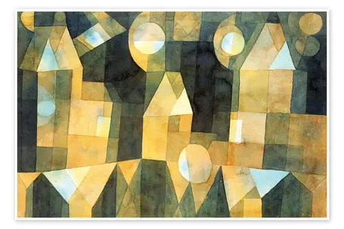 Three Houses and a Bridge, 1922 de Paul Klee Bridgeman Images
