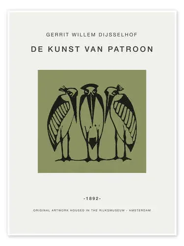 Three Marabou, 1892 de Gerrit Willem Dijsselhof Exhibition Posters