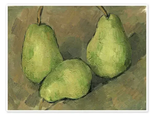 Three Pears de Paul Cézanne Everett Collection