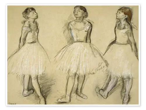 Three Studies of a Dancer in Fourth Position de Edgar Degas Bridgeman Images