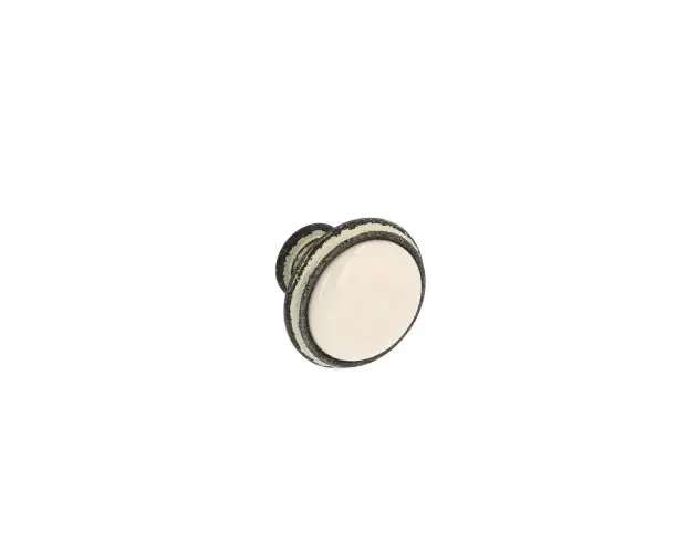 Tirador para muebles, material aleación de zinc / porcelana | Brico Depôt Certificato
