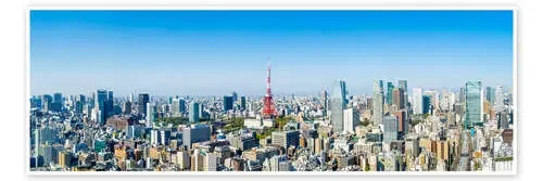 Tokyo skyline panorama with Tokyo Tower de Jan Christopher Becke