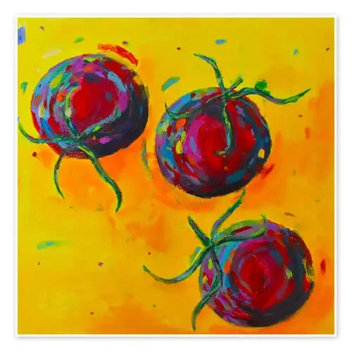 Tomatoes on Yellow de Dawn Underwood