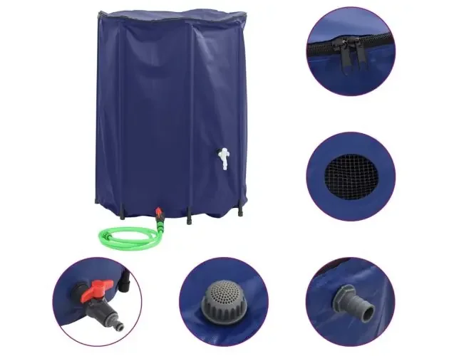 Top Qualità vidaXL depósito de agua plegable con grifo PVC 1350 l | Brico Depôt
