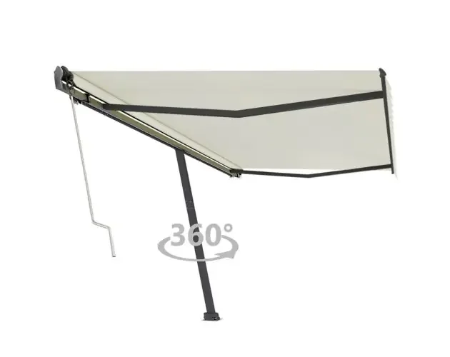 Top Qualità vidaXL toldo de pie automático crema 500×350 cm | Brico Depôt