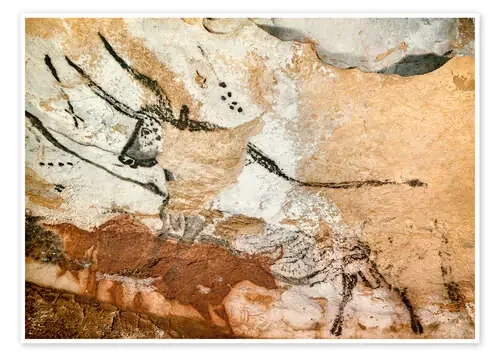 Toro y vaca con ternero, Cueva de Lascaux ARTOTHEK