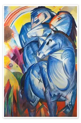 Torre de caballos azules de Franz Marc Master Collection