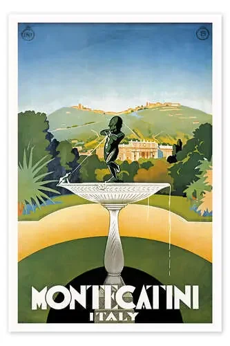 Travel Poster, «Montecatini, Italy», 1925 Granger Collection