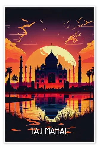 Travel to Taj Mahal de Durro Art