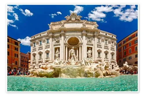 Trevi Fountain or Fontana di Trevi in ??summer Editors Choice