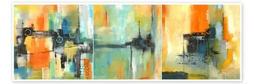 Triptychon Gelb/Blau de Niksic Katarina
