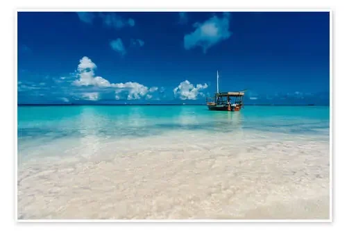 Turquoise sea in Zanzibar de Stefan Becker