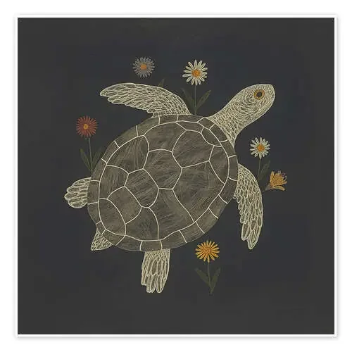 Turtle with Flowers de ThingDesign