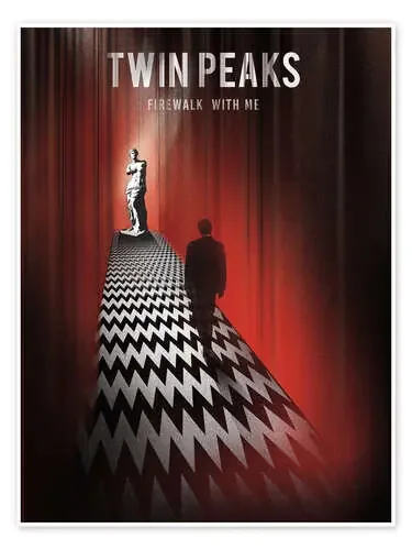 Twin Peaks ilustración retro de Golden Planet Prints