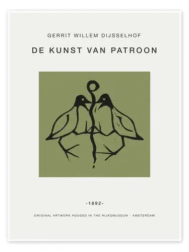 Two Birds, 1892 de Gerrit Willem Dijsselhof Exhibition Posters