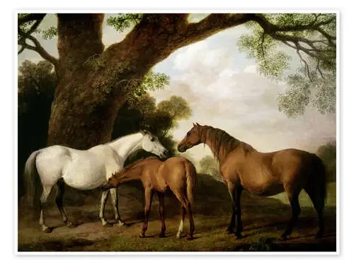 Two Shafto Mares and a Foal de George Stubbs Bridgeman Images