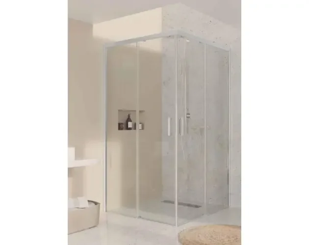 Ultima Occasione Mampara rectangular, 70x90x195 cm, vidrio de seguridad 6mm. Antical | Brico Depôt