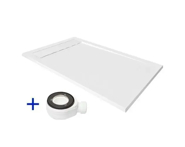 Ultima Occasione Plato de ducha de resina 170×80 premium ambiente blanco ral 9003 80×170 | Brico Depôt
