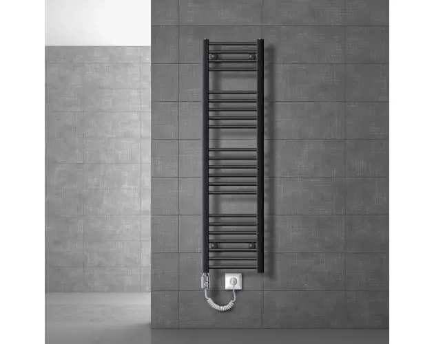 Ultima Occasione Radiador de baño sahara 300×1400 antracita recto+900w ecd geramny | Brico Depôt