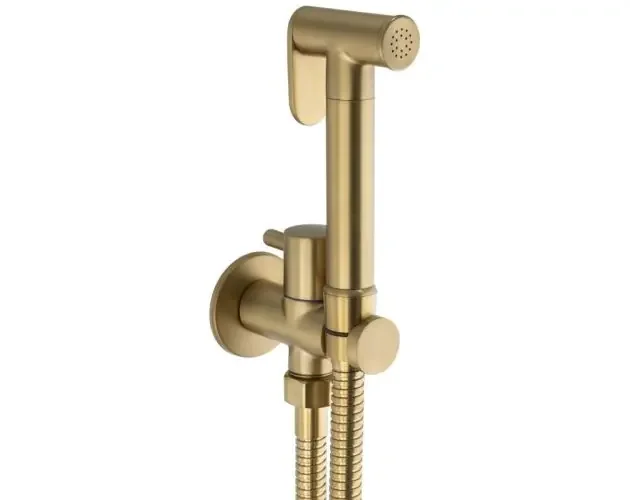 Ultima Occasione Valaz grifo de bidet empotrado redondo 1 vía dorado cepillado | Brico Depôt