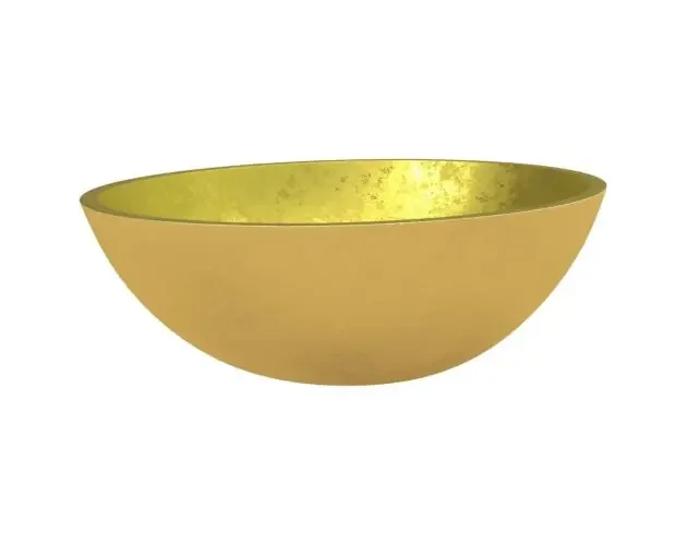 Ultima Occasione vidaXL lavabo de vidrio dorado 50x37x14 cm | Brico Depôt