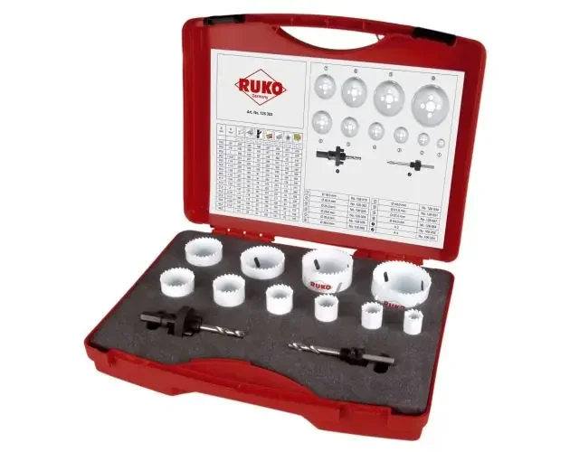 Ultime Pezzi Ruko-126303-juego de 12 coronas perforadoras hss-co 8 para mantenimiento | Brico Depôt