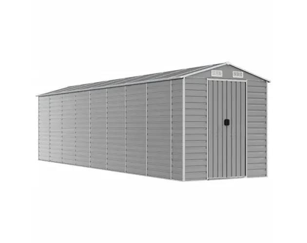 Ultime Pezzi vidaXL cobertizo de jardín acero galvanizado gris claro 191x725x198 cm | Brico Depôt