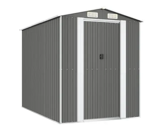 Ultime Pezzi vidaXL cobertizo de jardín acero galvanizado gris claro 192x274x223 cm | Brico Depôt