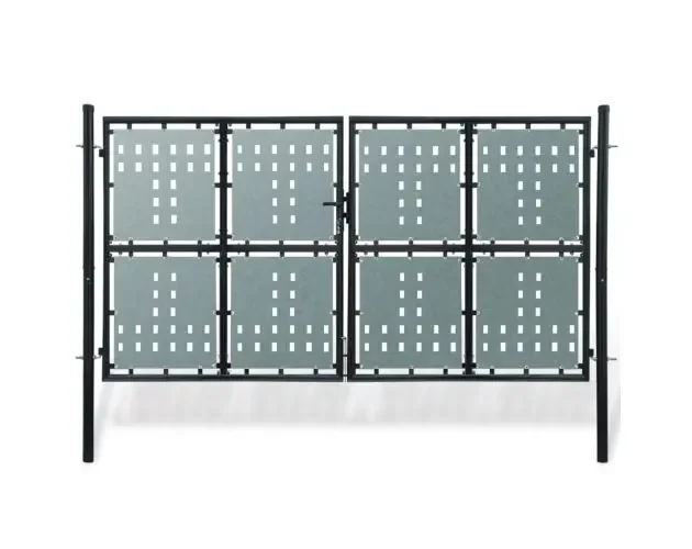 Ultime Pezzi vidaXL puerta de valla de jardín negra 300×225 cm | Brico Depôt