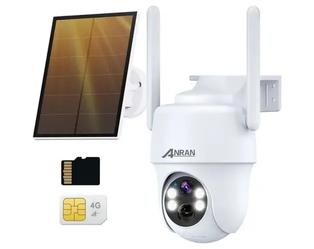 Ultimissimo Modello Anran cámara exterior 3g/4g lte + panel solar, cámara exterior inalámbrica | Brico Depôt