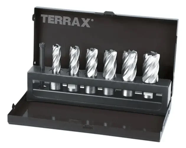 Ultimissimo Modello Terrax-a108820-juego de 7 brocas huecas con vástago weldon de 19 mm (6 | Brico Depôt