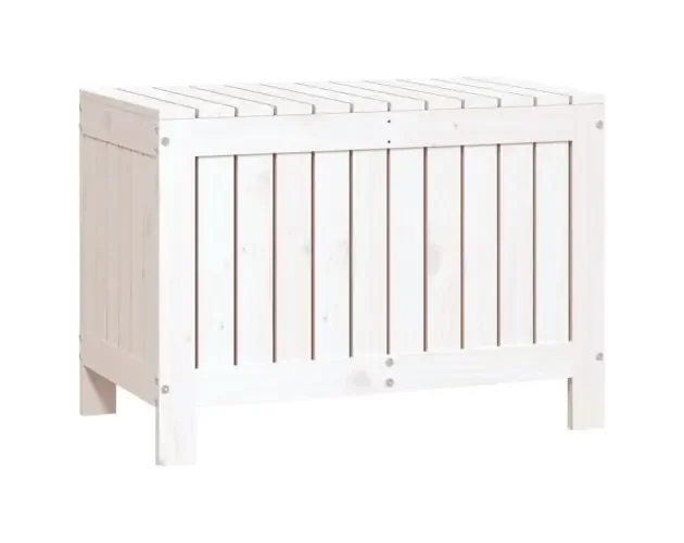Ultimissimo Modello vidaXL caja de almacenaje jardín madera de pino blanco 76×42,5×54 cm | Brico Depôt