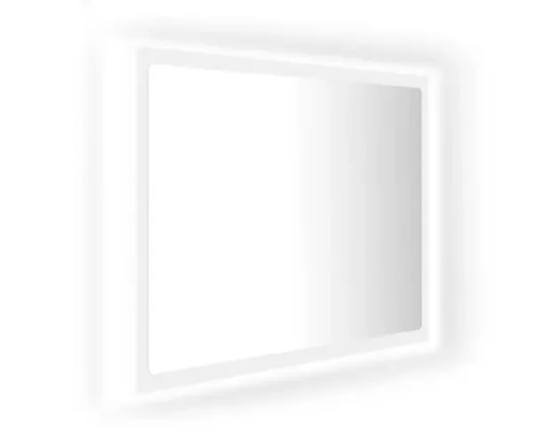 Ultimissimo Modello vidaXL espejo de baño LED acrílico blanco 60×8,5×37 cm | Brico Depôt