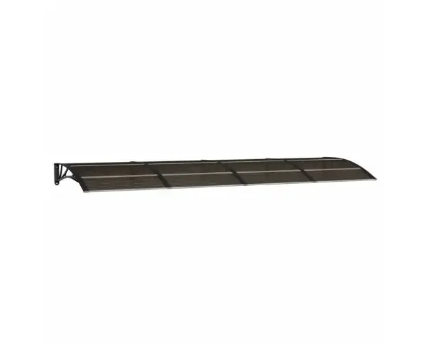 Ultimissimo Modello vidaXL marquesina de puerta policarbonato negro 350×100 cm | Brico Depôt