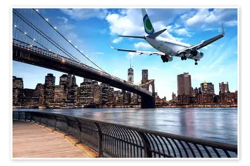 Un avión sobrevolando Nueva York Editors Choice