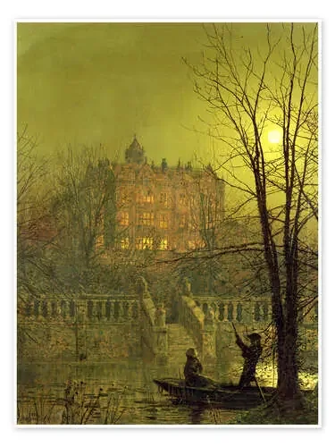 Under the Moonbeams, 1882 de John Atkinson Grimshaw Bridgeman Images