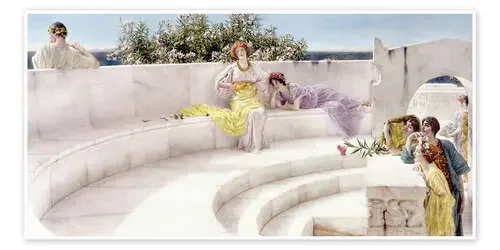 Under the Roof of Blue Ionian Weather de Lawrence Alma-Tadema Bridgeman Images
