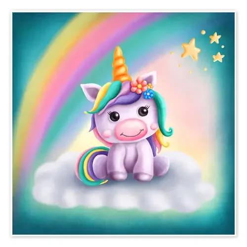 Unicornio bebé pequeño de Elena Schweitzer