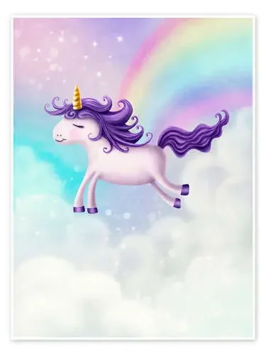 Unicornio con arcoíris de Elena Schweitzer