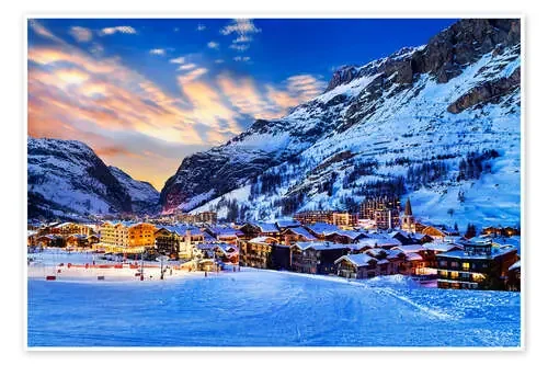 Val d‘Isere at sunset Editors Choice