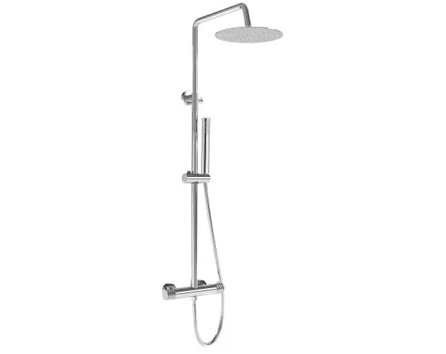 Valaz barra de ducha termostática redonda ajustable hasta 120cm cromada | Brico Depôt Acquista Ora