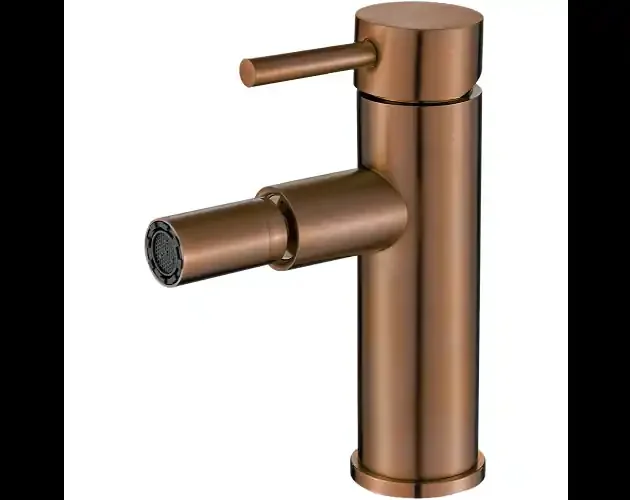 Valaz grifo de bidet monomando redondo oro rosa cepillado | Brico Depôt Di Tendenza