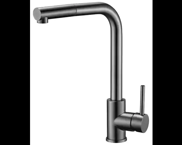 Valaz grifo de cocina extraíble redondo gun metal | Brico Depôt Ultimissimo Modello