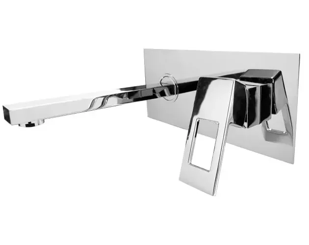 Valaz grifo de lavabo empotrado cuadrado con caño de 21cm cromado | Brico Depôt Ultima Occasione