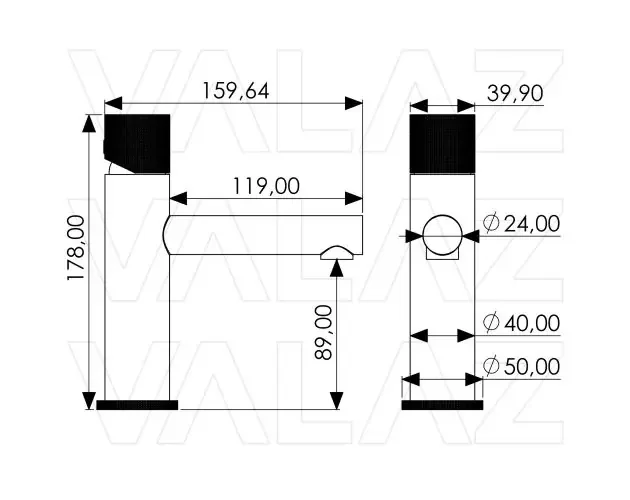 Valaz grifo de lavabo monomando caño recto maneta luxury cromado | Brico Depôt Pagamento Sicuro