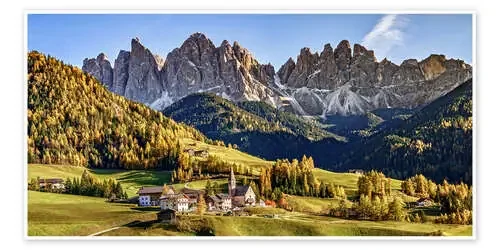 Valle de Funes en los Dolomitas, Italia de Achim Thomae