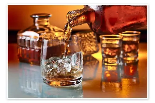 Vaso con whisky y cubitos Editors Choice