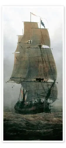 Velero en la niebla de Caspar David Friedrich Master Collection