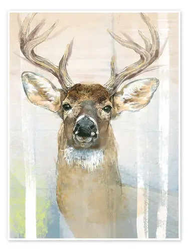 Venado y abedules de Ashley Verkamp